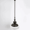 Antique Single Rod Opaline Pendant