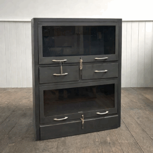 Contemporary Industrial Barrister Bookcase