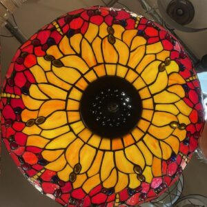 Tiffany Style Dragonfly Pendant