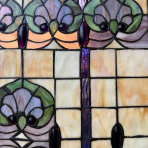 Tiffany Style Leaded Glass Panel