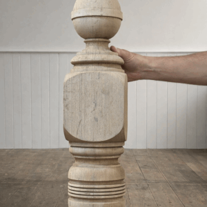 Victorian Stripped Pine Newel Post