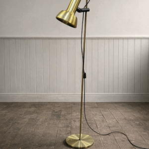 Mid Century Brass Single Spot Lamp