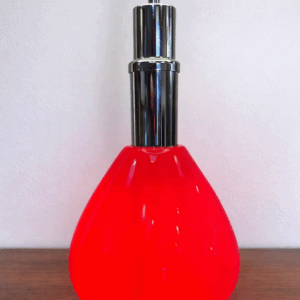 Italian Red Murano Glass Table Lamp