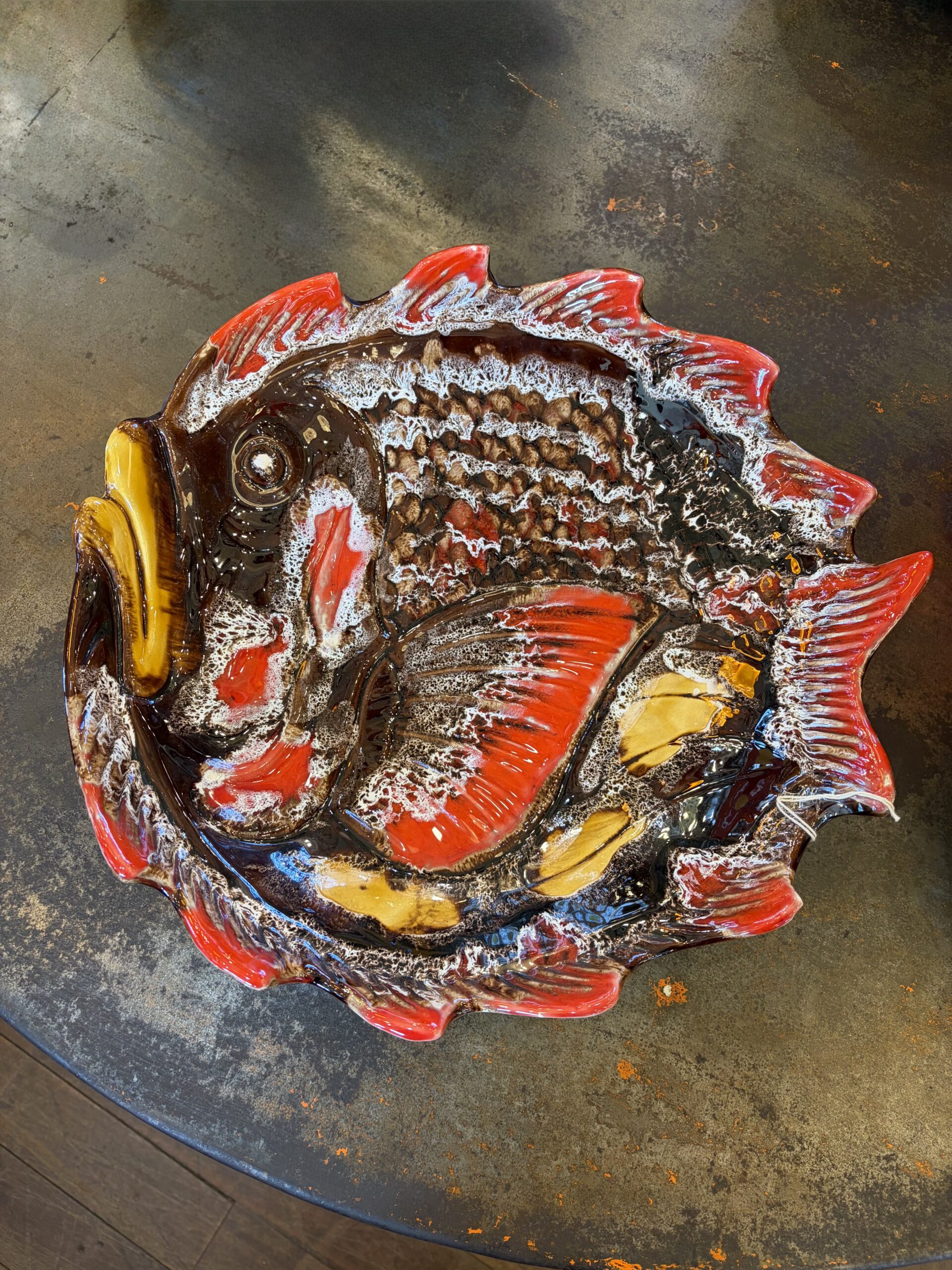 Vallauris Ceramic Fish Dish