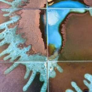 Mid Century Belgian Tile Top Table