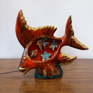 Mid Century Vallauris Fish Lamp