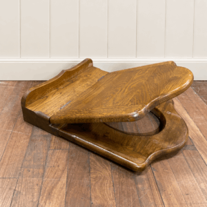 Antique Solid Oak Throne Toilet Seat