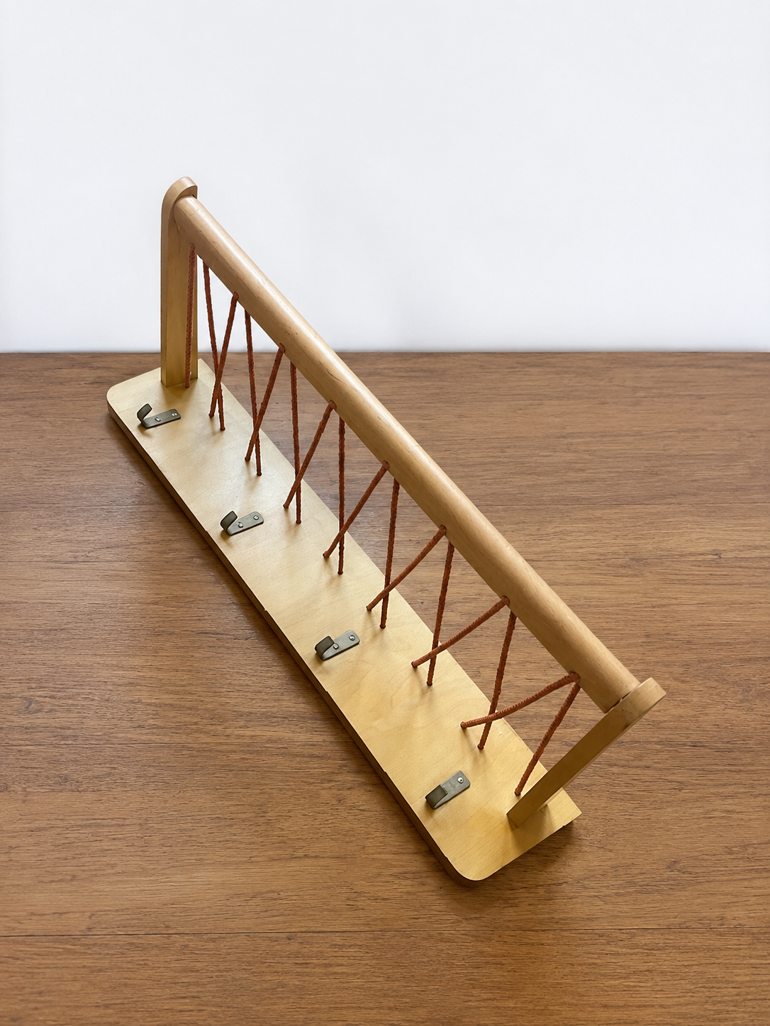 1960s Strung Hat + Coat Rack