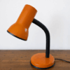 1970s Italian Orange Desk Lamp