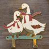Vintage Brass Goose Wall Hooks