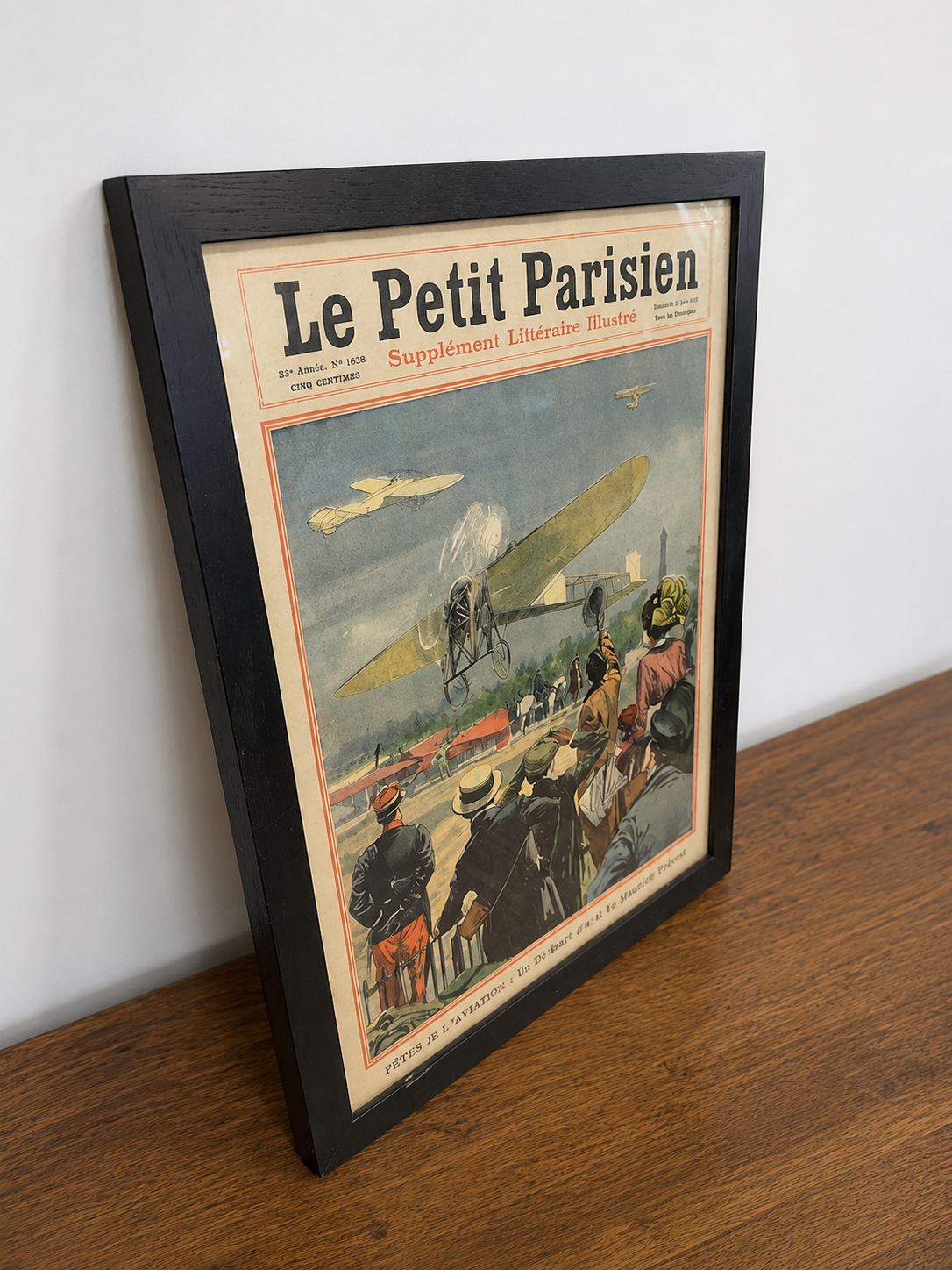Framed Le Petit Parisian Front Page Set