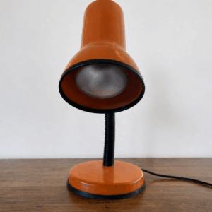 1970s Italian Orange Desk Lamp