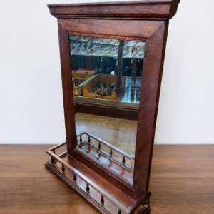 Victorian Mahogany Mirror Shelf