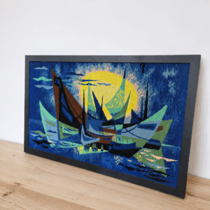 Vintage French Needlepoint Tapestry