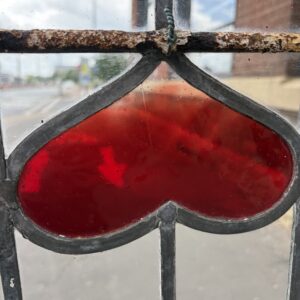 Edwardian Leaded Glass with Petals