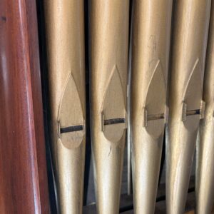 Antique Mahogany Organ Panel