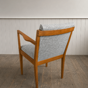 Mid Century Reupholstered Teak Dining Chair