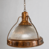 Industrial Prismatic Copper Pendant