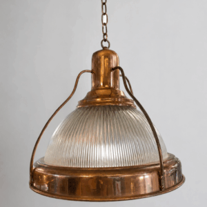 Industrial Prismatic Copper Pendant