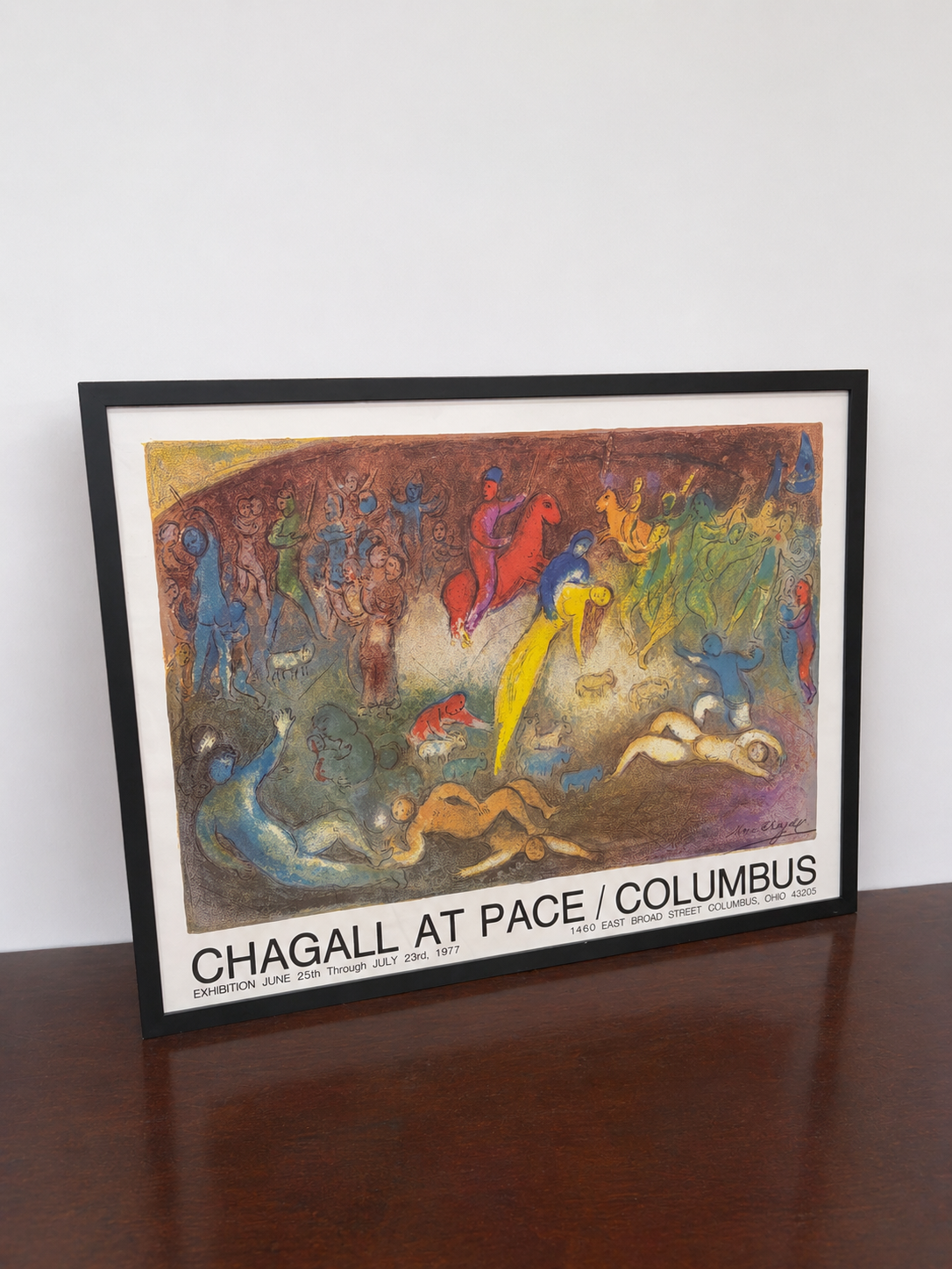 1974 Marc Chagall Exhibition Print