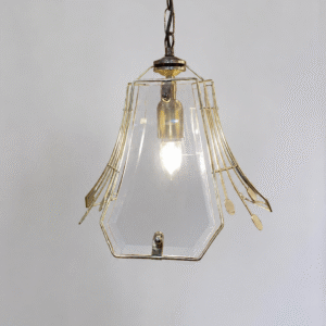 Vintage Smoked Glass Italian Pendant Vintage Smoked Glass Italian Pendant