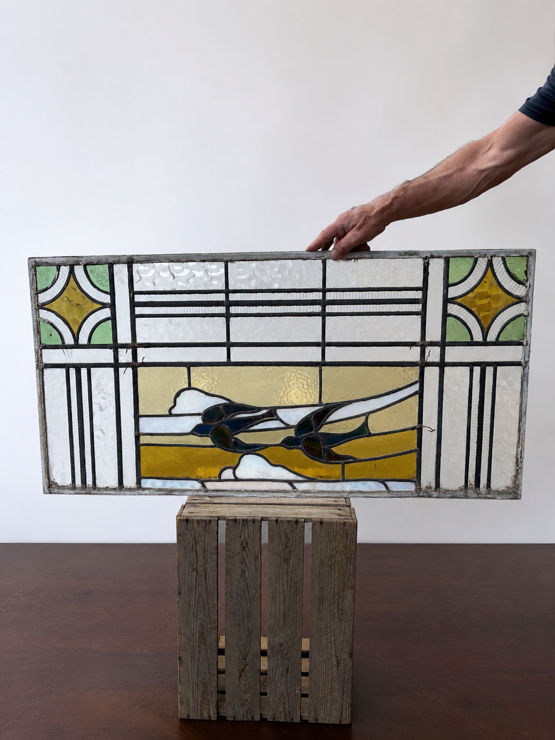 Art Nouveau Leaded Glass