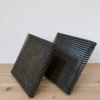Contemporary Hardwood Grooved Bookends