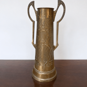 Antique Art Nouveau Copper Vase