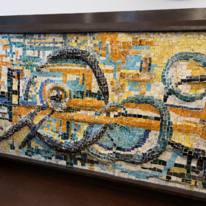 Contemporary Mosaic Mural Art Piece