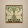 Arts & Crafts Style Printed Tile Splashback Art Nouveau Style Printed Tile Splashback