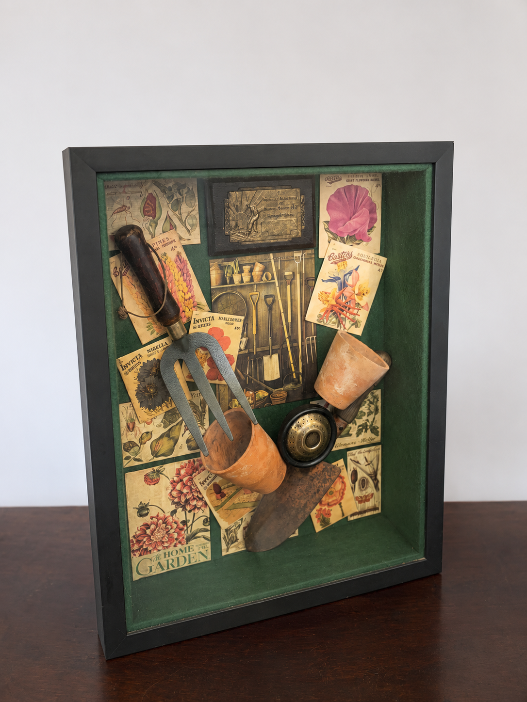 Vintage Wood Frame Shadow Box