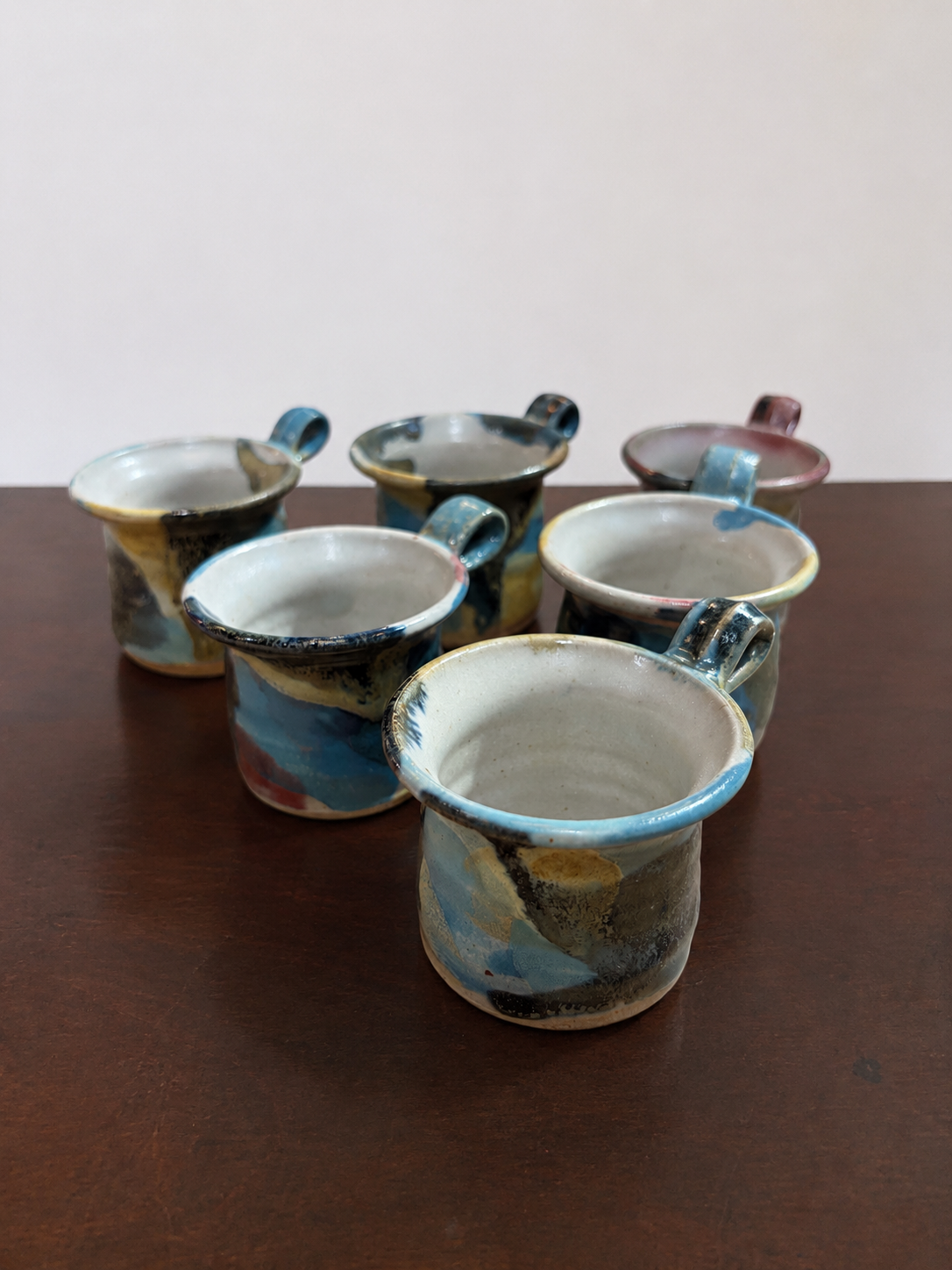 Contemporary glazed espresso cups