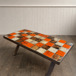 Mid Century Checkered Coffee Table Mid Century Checkered Coffee Table