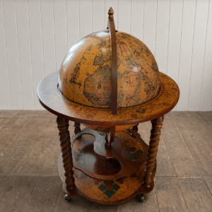 Antique Style World Map Dry Bar