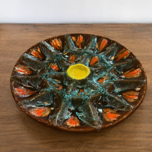 Vallauris Oyster Plates Set of 5