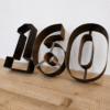 Vintage Metal Number