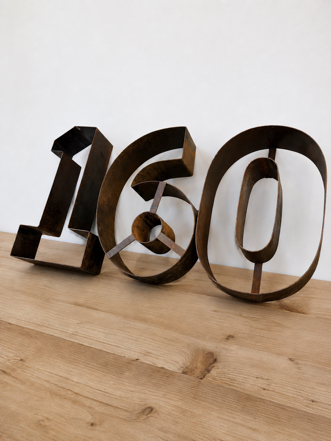 Vintage Metal Number