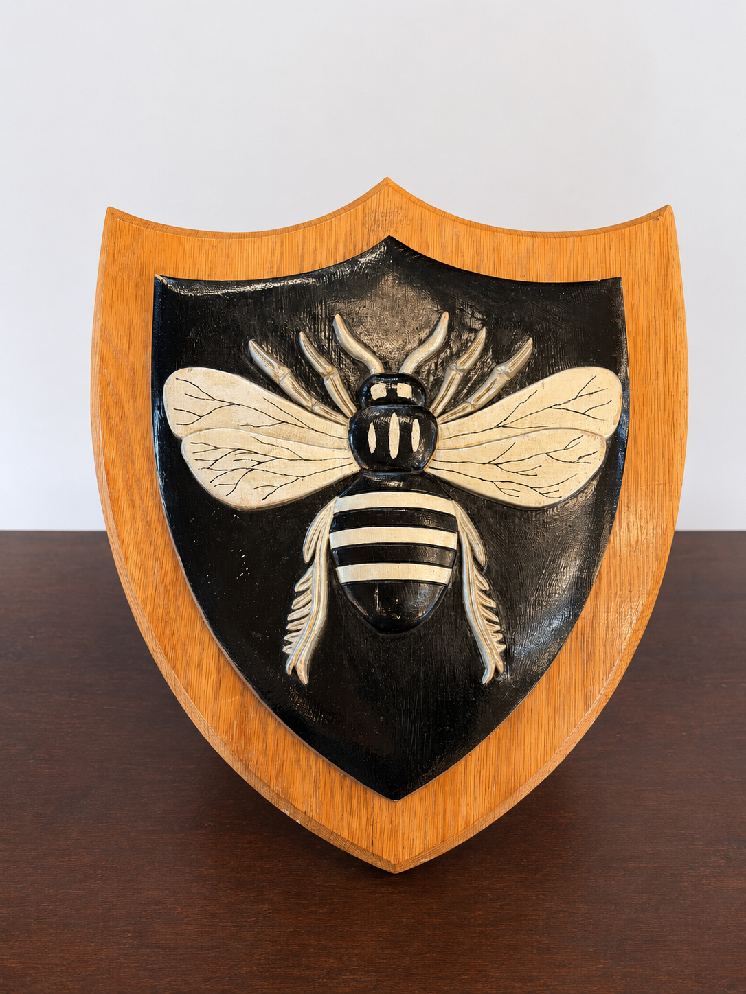 Wooden Manchester Bee Plaque