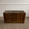 Milo Baughman Style Cantilever Chrome Dining Chair Mid Century 3 Drawer Chest