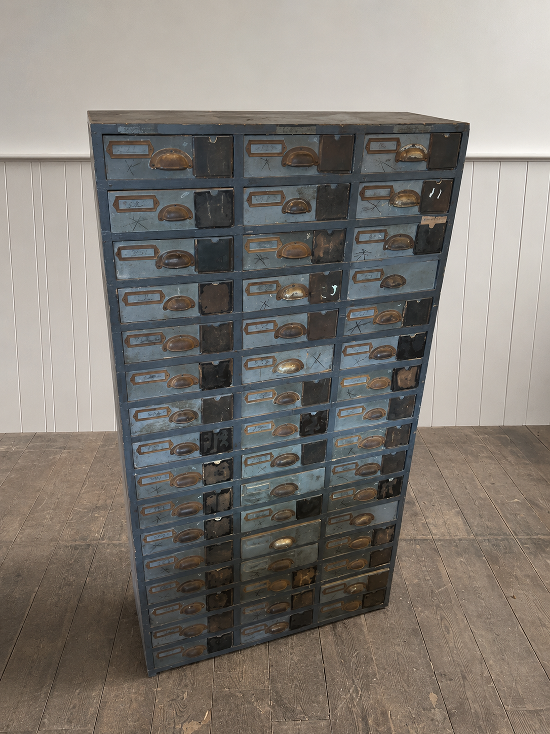 Mid Century Wooden Filing Cabinet