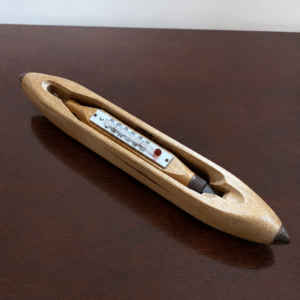 Vintage Oak Loom Thermometer Vintage Oak Loom Thermometer