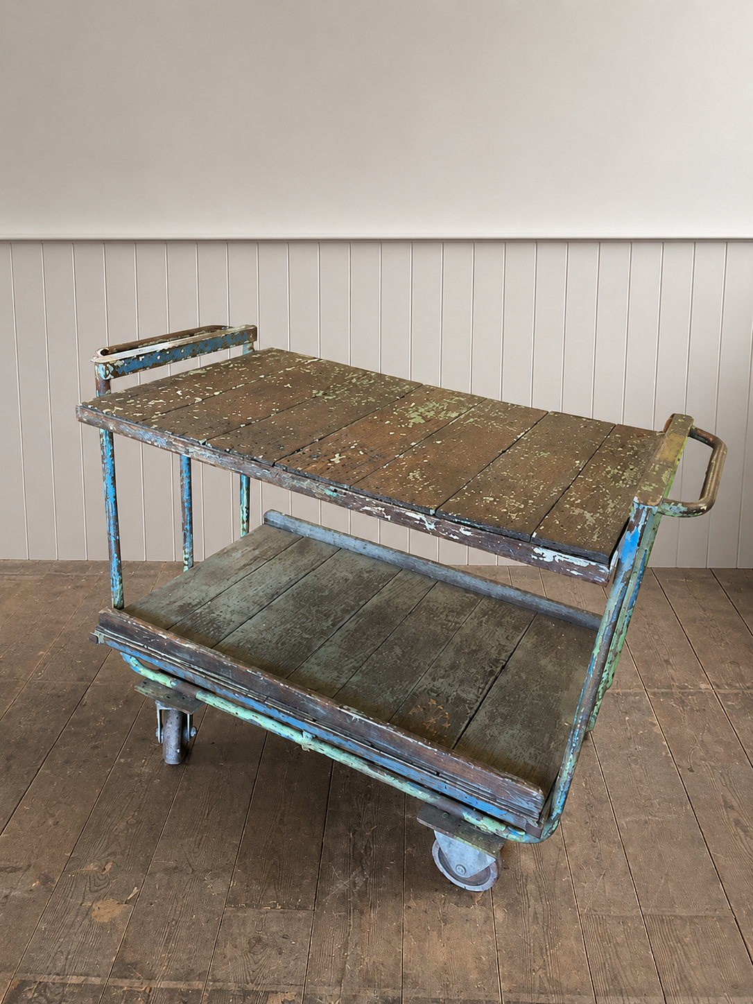 Vintage Industrial Factory Trolley