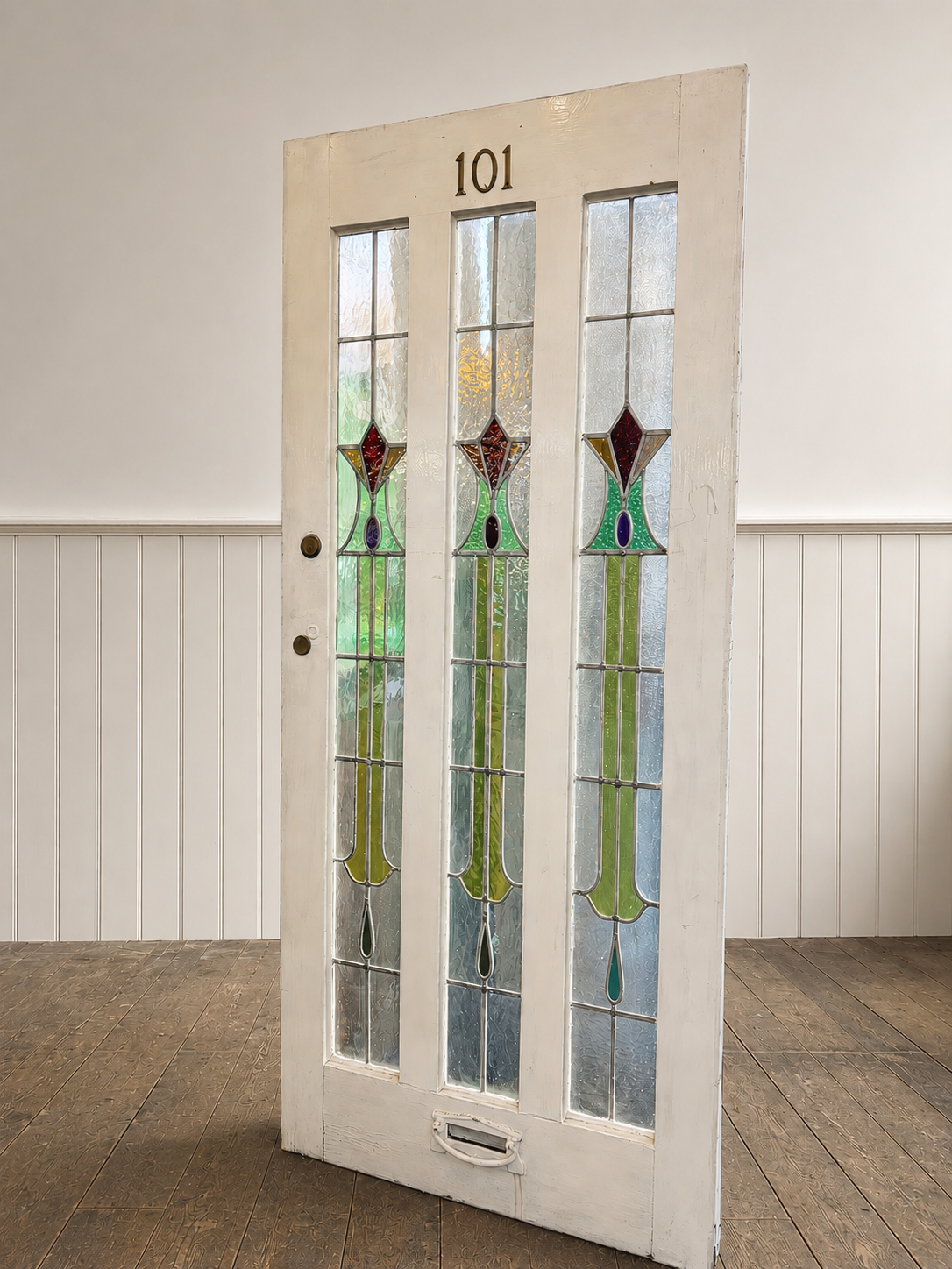 Edwardian Leaded Glass Front Door