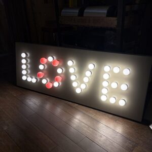 Contemporary ‘LOVE’ Illuminated Sign Contemporary 'LOVE' Illuminated Sign