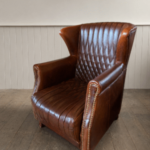 Classic Dimond Quilted Leather Armchair