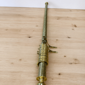 Antique Gilt Brass Curtain Pole Antique Gilt Brass Curtain Pole