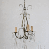 Vintage French Birdcage Chandelier Vintage French Gilt Brass Crystal Chandelier