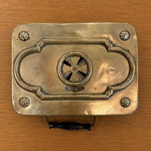 Antique French Brass Carriage Warmer