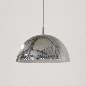 Space Age Chrome Pendant