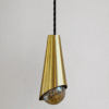 Contemporary Brass Cone Pendant